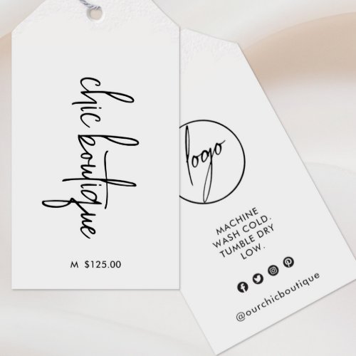 Chic Boutique Clothing Price Hang Tag Logo