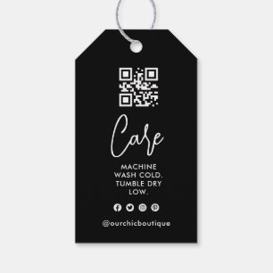 Chic Boutique Clothing Price Hang Tag Logo QR Code