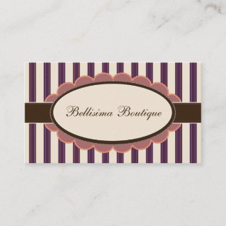 Chic Boutique Designer Business Cards: purple Business Card