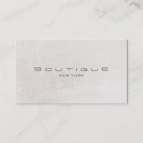 Chic Boutique Faux Off White Pearl Shimmer Business Card