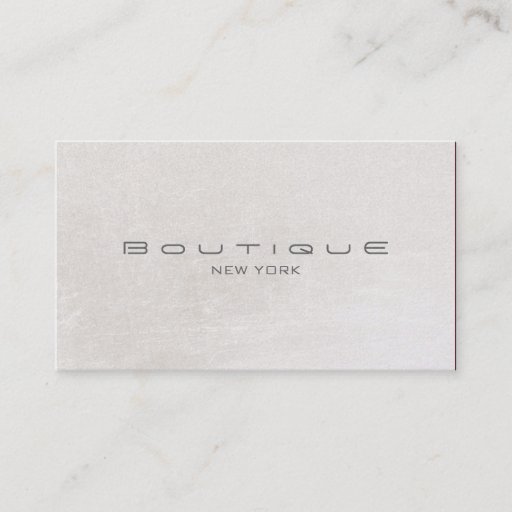 Customizable Chic Boutique Faux Off White Pearl Shimmer Business Card