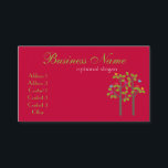 Chic Boutique Red Business Card<br><div class="desc">This one will stand out in the crowd. Elegant and chic bird in trees graphic design will show your unique style.</div>
