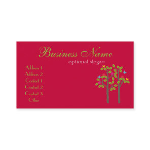 Chic Boutique Red Business Card