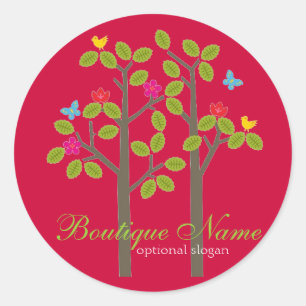 Chic Boutique Red BUSINESS OCCASION GIFT STICKER