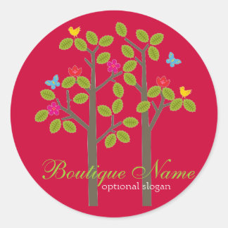 Chic Boutique Red BUSINESS OCCASION GIFT STICKER