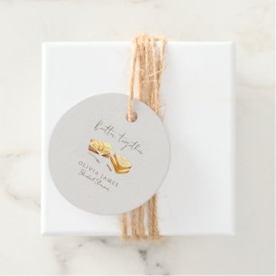 Chic Bread and Butter bridal shower Favor Tags
