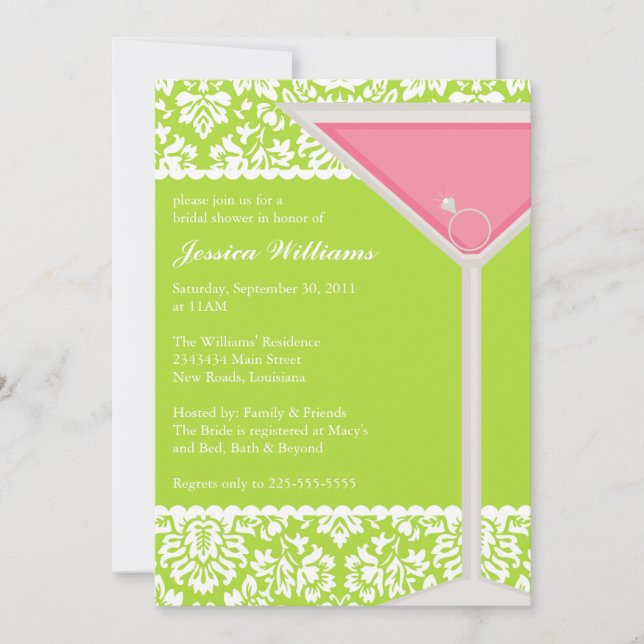 Chic Bridal Shower Invitation (Front)
