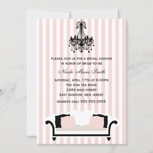Chic Bridal Shower Announcement