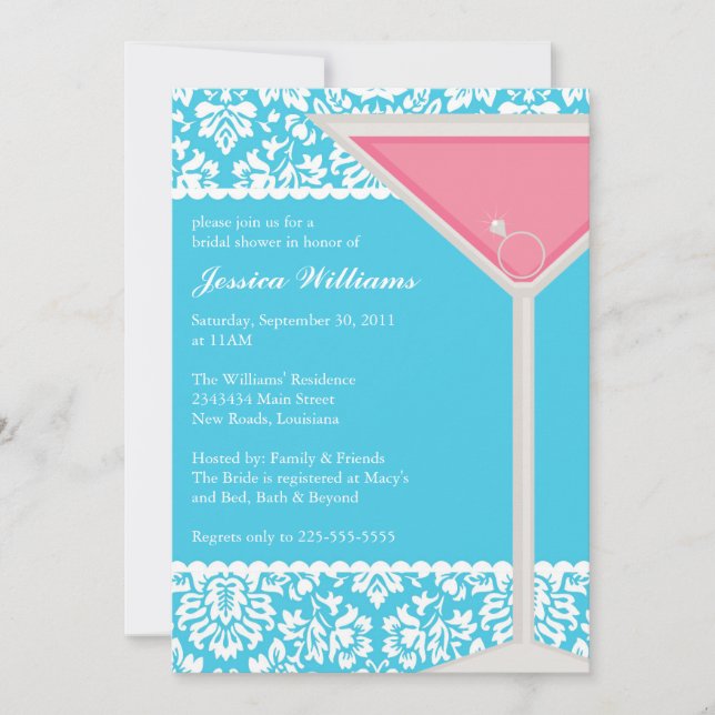 Chic Bridal Shower Invitation (Front)
