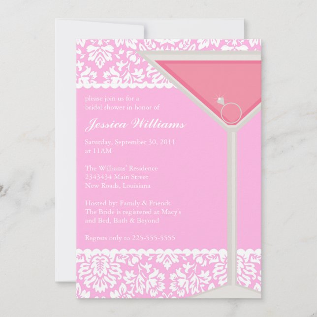 Chic Bridal Shower Invitation (Front)