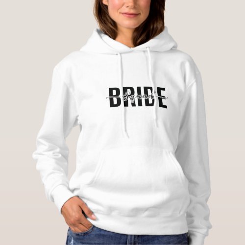 Chic Bride Squad Bachelorette Hoodie