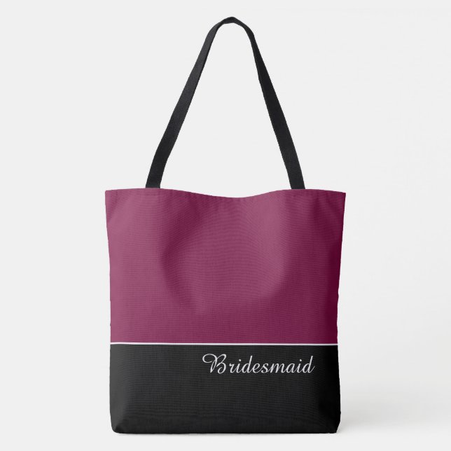 Chic Bridesmaid Tote Bag (Back)