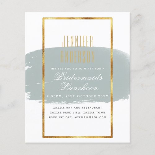 Chic Bridesmaids Lunch Brunch Bridal Shower Invite