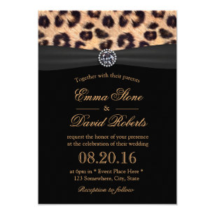 Leopard Print Wedding Invitations 3