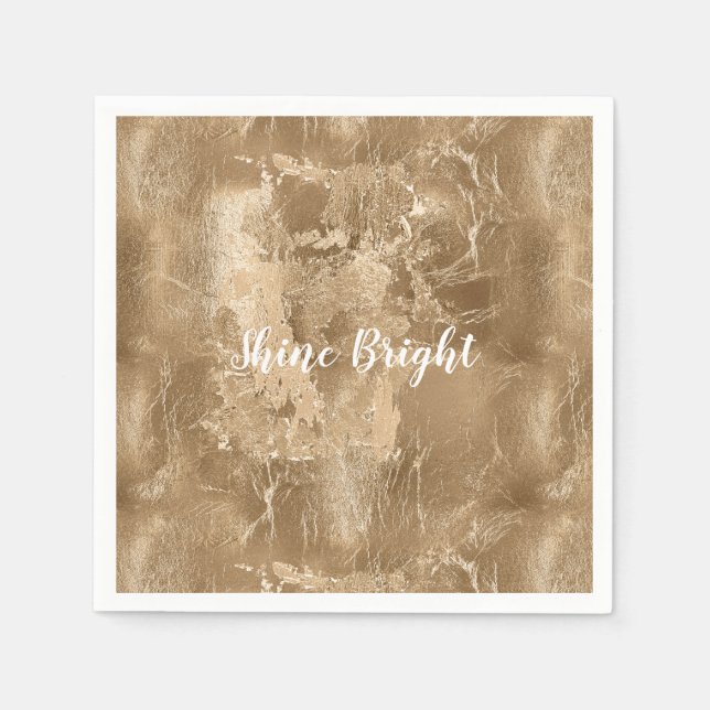 Chic Bronze Gold   Napkins (Front)