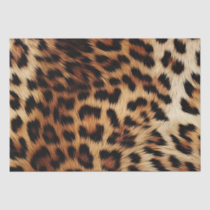 Chic Brown Cream Leopard Tissue Paper