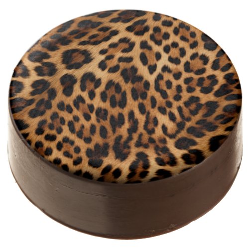 Chic Brown Leopard Print  Chocolate Covered Oreo