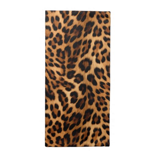 Chic Brown Leopard Print  Cloth Napkin