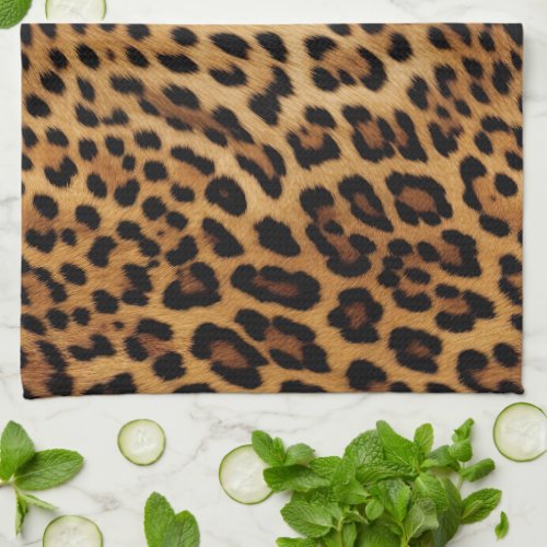 Chic Brown Leopard Print  Doormat Kitchen Towel