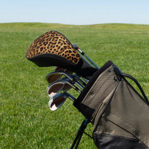 Chic Brown Leopard Print Golf Head Cover
