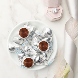 Chic Brown Western Cowboy Cowgirl Wedding Hershey®'s Kisses®