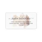 Chic Brush Stroke | Faux Rose Gold on White