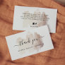 Chic Brush Stroke | Small Business Thank You Business Card