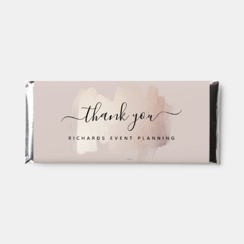 Chic Brush Stroke  Small Business Thank You Hershey Bar Favors