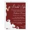 Chic Burgundy Wine Bridal Shower Invitation
