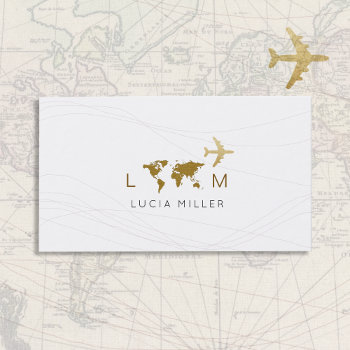 Chic Business Card For A Travel Agent by mixedworld at Zazzle