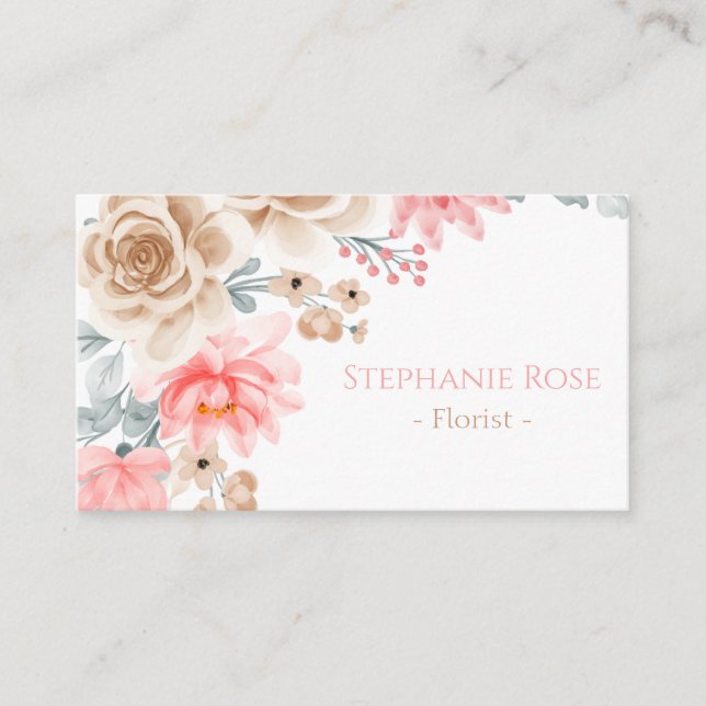 Chic Business Card Template (Front)