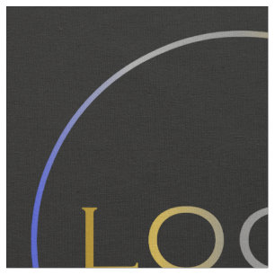 Chic Business Corporate Custom Logo Photo Template Fabric