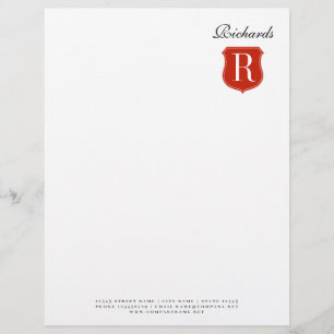 Chic business letterhead with classy monogram logo