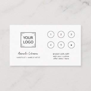 CHIC Business Reward 6 Punch Logo white BLACK Card