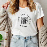 Chic Buy The Bride A Drink Bachelorette Party Tri-Blend Shirt<br><div class="desc">This chic buy the bride a drink bachelorette party tri-blend shirt is perfect for a simple bachelorette party or bridal shower. The simple design features classic minimalist black and white typography with a rustic boho feel. Customizable in any color.</div>