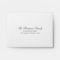 Chic Calligraphy | Return Address Response Card