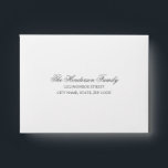 Chic Calligraphy | Return Address Response Card Envelope<br><div class="desc">This pretty envelope features a customizable,  pre-printed return address for an RSVP card. Personalize by changing the color of the envelope and text by clicking the blue "Customize It" button.</div>