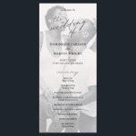 Chic Calligraphy Simple Photo Wedding Program<br><div class="desc">Simple Photo Wedding Program with "the wedding of" in calligraphy along with your wedding details and order of ceremony over your favorite picture.  The backside has your wedding party and thank you message in black and white.  A minimalist design with chic typography for an elegant touch.</div>