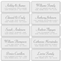 Chic Calligraphy Wedding Guest Address Labels