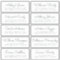 Chic Calligraphy Wedding Guest Address Labels