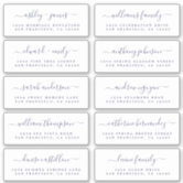 Customizable wedding guest address labels sticker, Zazzle