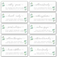 Chic Calligraphy Wedding Guest Address Labels