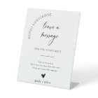 Chic Calligraphy Wedding Telephone Audio Guestbook
