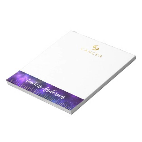 Chic Cancer Astrology Post It NotePad