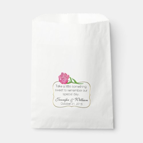 Chic Candy Bar Custom Wedding Favor Bag