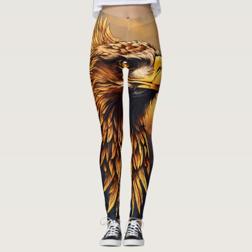 Chic Canvas Exquisite Printed Leggings Leggings