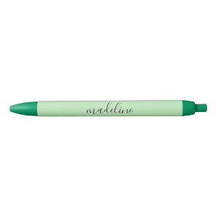 Chic Celadon Green Calligraphy name Pen