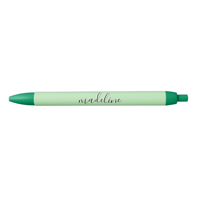 Chic Celadon Green Calligraphy name  Pen (Front)
