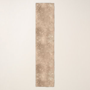 Chic Champagne Gold Sparkle Glitz Christmas Scarf
