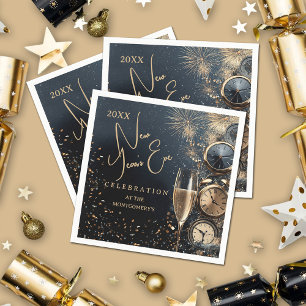 Chic Champagne Time New Year's Eve Napkins